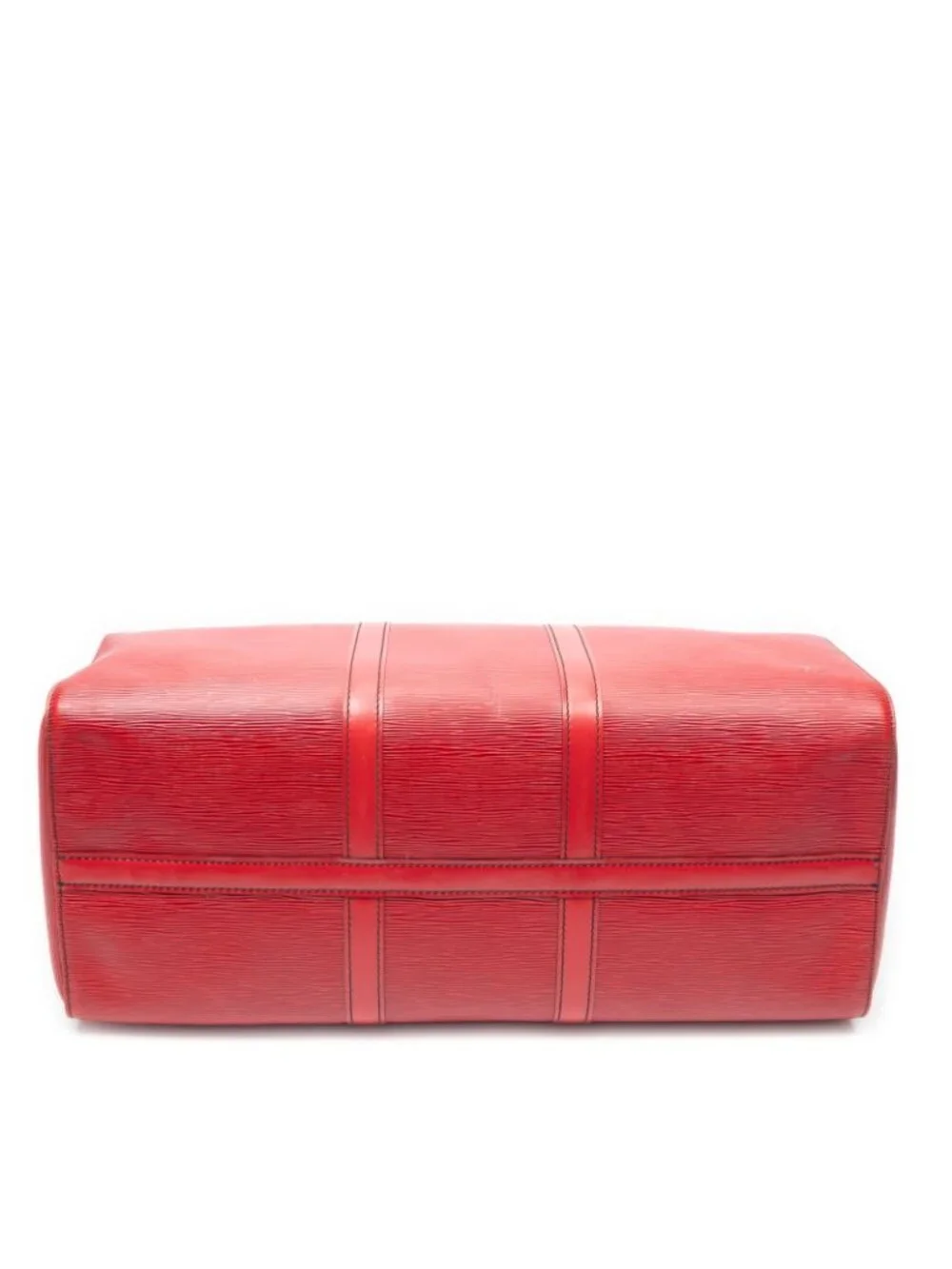 Louis Vuitton Keepall Black Stitch Red